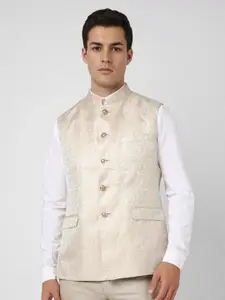 Van Heusen Textured  Nehru Jacket