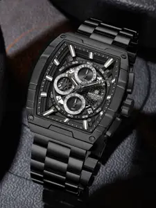 Naviforce Men Embellished Dial & Stainless Steel Straps Analogue Chronograph Watch NF8066_B B B