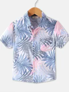 CrayonFlakes Boys Floral Opaque Printed Casual Shirt
