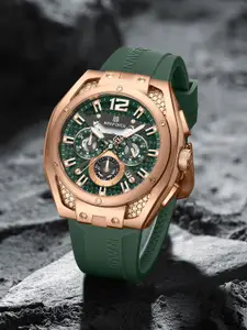 Naviforce Men Printed Dial & Straps Analogue Chronograph Watch NF8063_RG GN GN