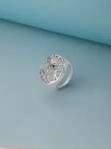 Mia by Tanishq 925 Sterling Silver Cubic Zirconia Studded Charming Finger Ring