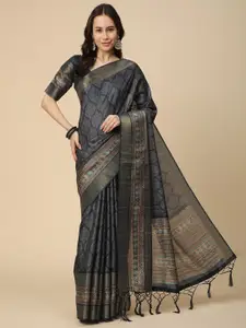 RATAN Floral Zari Art Silk Saree