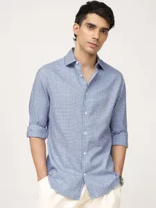 Andamen Men Premium Opaque Checked Casual Shirt