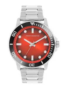 French Connection Men Dial & Stainless Steel Bracelet Style Straps Analogue Watch FCC05SM