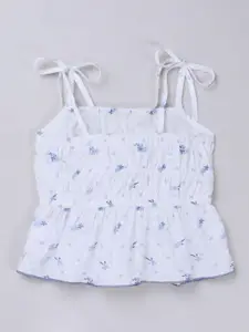 taffykids Print Cotton Peplum Top