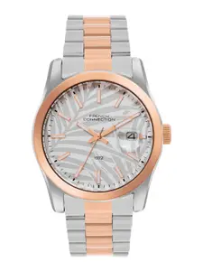 French Connection Men Dial & Stainless Steel Bracelet Style Straps Analogue Watch FCH14RTM