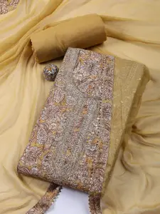 Meena Bazaar Printed Unstitched Dress Material