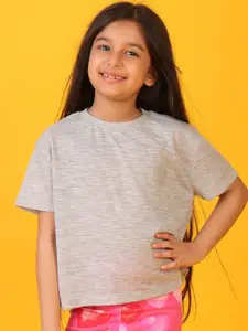Anthrilo Girls Printed Pockets T-shirt