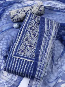 Meena Bazaar Printed Unstitched Dress Material