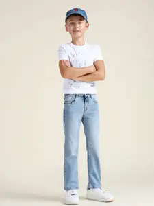 U.S. Polo Assn. Kids Boys Relaxed Fit Heavy Fade Stretchable Jeans