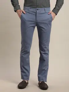 Turtle Men Printed Relaxed Skinny Fit Chinos Trousers