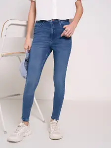 SF JEANS by Pantaloons Women Skinny Fit High-Rise Light Fade Jeans