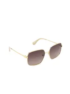 OPIUM Women Square Sunglasses with Polarised and UV Protected Lens