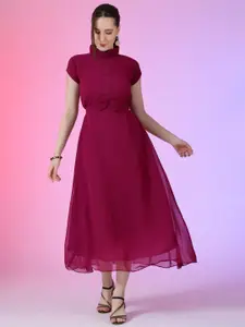 Raiyani Fashion Georgette Fit & Flare Maxi Dress