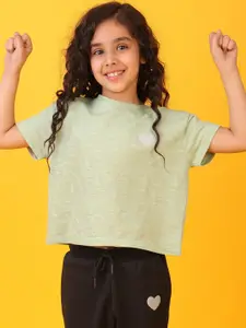 Anthrilo Girls Printed Pockets T-shirt