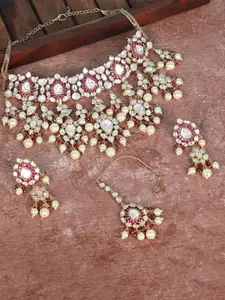 AURAA TRENDS Gold-Plated Necklace Set