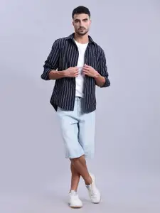 Tommy Hilfiger Men Classic Opaque Striped Casual Shirt