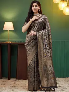 Satrani Woven Design Zari Pure Silk Banarasi Saree