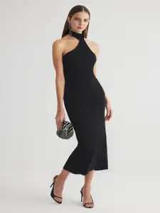 Trendyol Halter Neck Bodycon Midi Dress