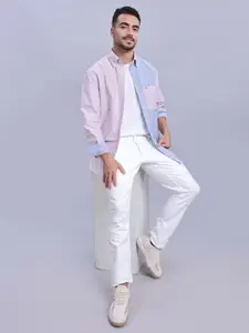 Tommy Hilfiger Men Straight Boxy Opaque Colourblocked Casual Shirt