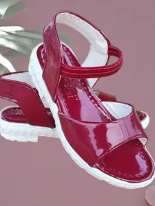 BAESD Girls Open Toe Flats