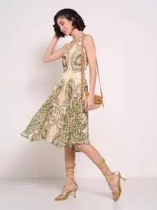 Honey by Pantaloons Ethnic Motifs Fit & Flare Dress