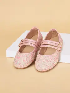 Pantaloons Junior Girls Textured Fashion with Bows Flats