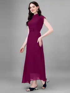Raiyani Fashion Applique Georgette Fit & Flare Maxi Dress