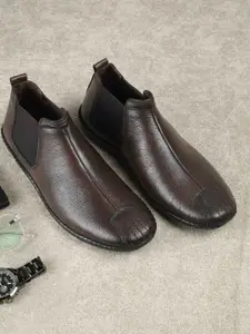 Mochi Men Textured Leather Fashion