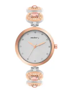 DressBerry Women Brass Embellished Dial & Wrap Around Straps Analogue Watch MFB-DB25-1C
