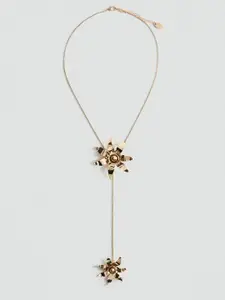 MANGO Long Flower Shaped Chain with Pendant