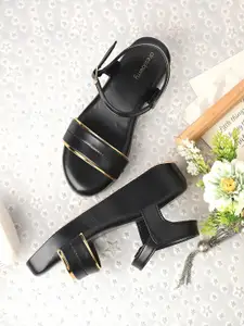 DressBerry Embellished Wedge Gladiators