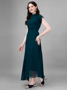 Raiyani Fashion Applique Georgette Fit & Flare Maxi Dress