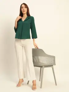 Chemistry Women Premium Tailored Fit Opaque Formal Shirt