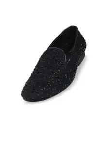 TANNY SHOES Men Velvet Mojaris