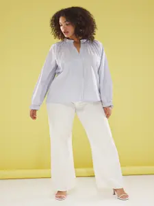 Trendyol Women Opaque Striped Casual Shirt