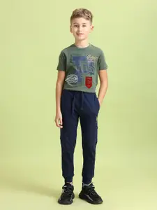 U.S. Polo Assn. Kids Boys Pure Cotton Regular Fit Joggers