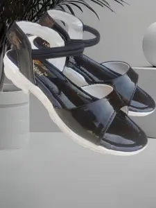 BAESD Girls Open Toe Flats