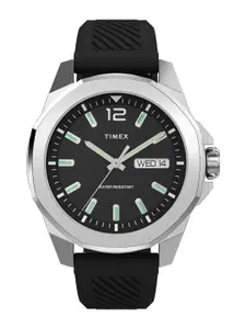 Timex Men Brass Dial & Textured Straps Analogue Watch TW2W42900