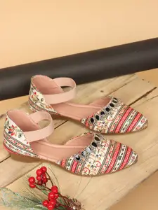 CHINRAAG Women Mojaris with Bows Flats