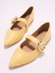 Forever Glam by Pantaloons Women Party Fashion with Buckles Flats