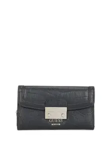 GUESS Women Zip Detail Three Fold Wallet