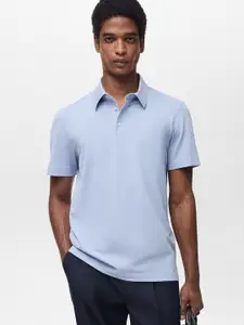 MANGO MAN Polo Collar Slim Fit T-shirt