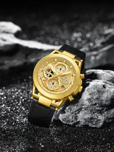 Naviforce Men Dial & Leather Straps Analogue Chronograph Watch NF8073_G G B