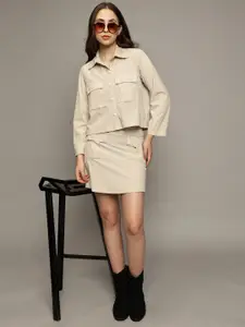 The Roadster Lifestyle Co Shirt With Skirt Co-Ords