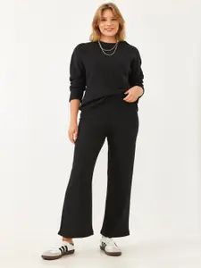 BIANCO LUCCI Crew Neck Top & Trouser Co-Ord Set