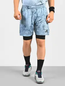 Skechers Men Aop Layered Shorts