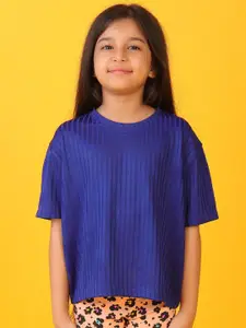 Anthrilo Girls Printed Pockets T-shirt