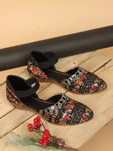 CHINRAAG Women Mojaris with Bows Flats