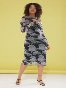 Trendyol Floral Print A-Line Dress